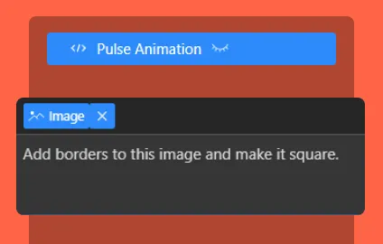 Chat based edits image